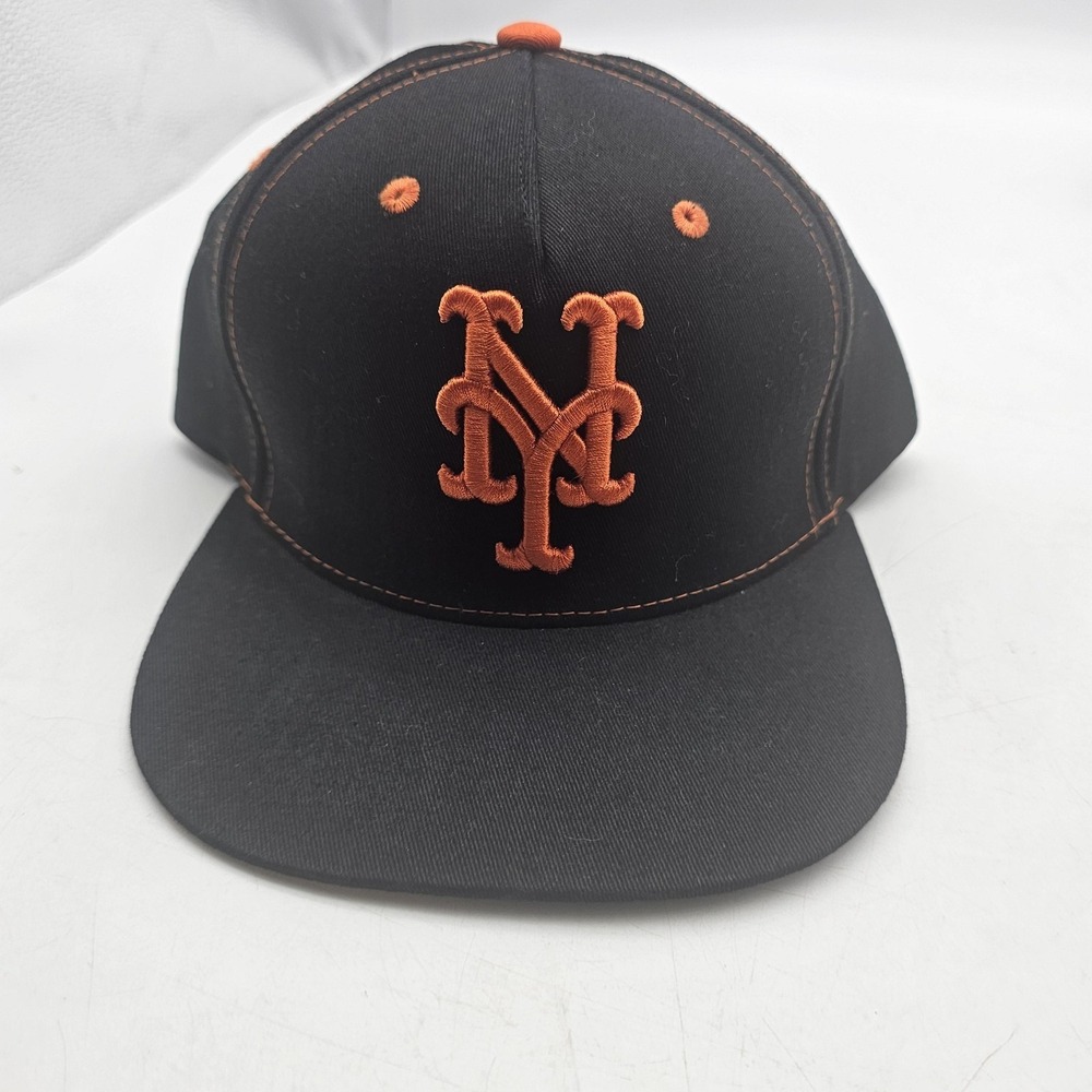 New York Mets Hat Cap Snap Back Mens One Size Black Orange MLB Baseball Cotopaxi